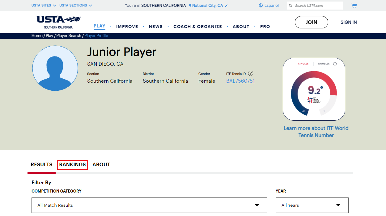 How to Check Tournament Rankings USTA Online Help Center