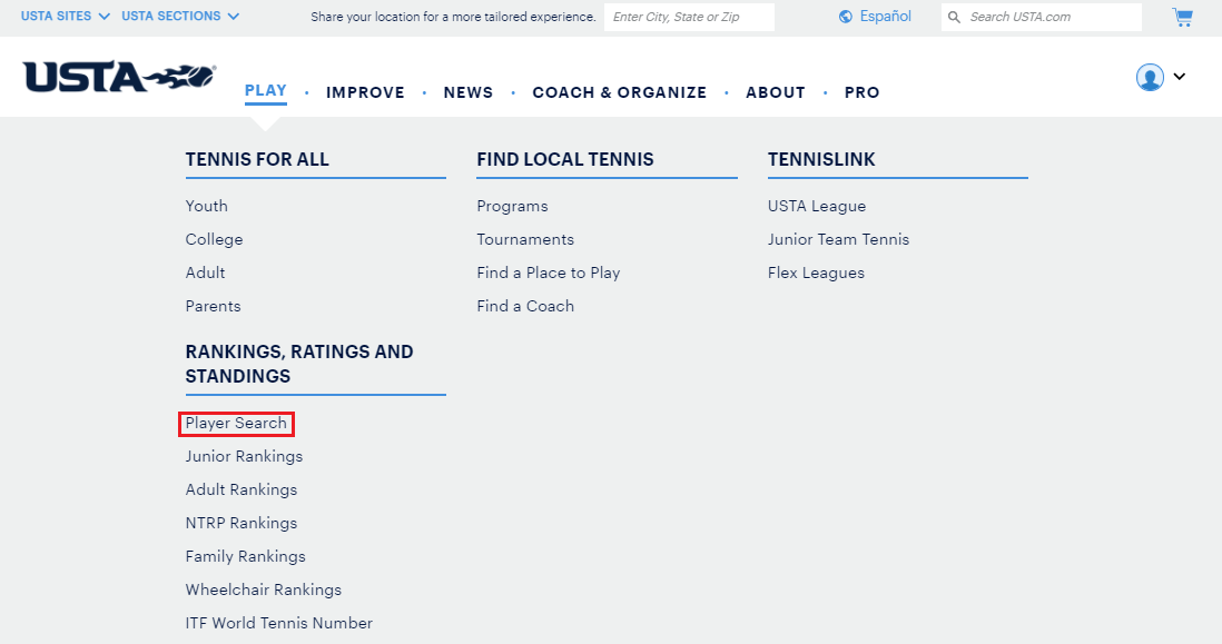 How to Check Tournament Rankings – USTA Online Help Center