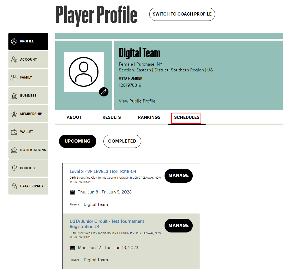 Schedule-Player-Profile
