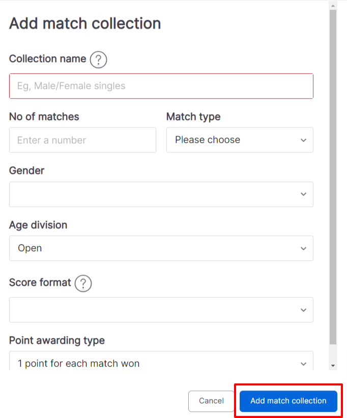Creating Team Tournament Draws – USTA Online Help Center