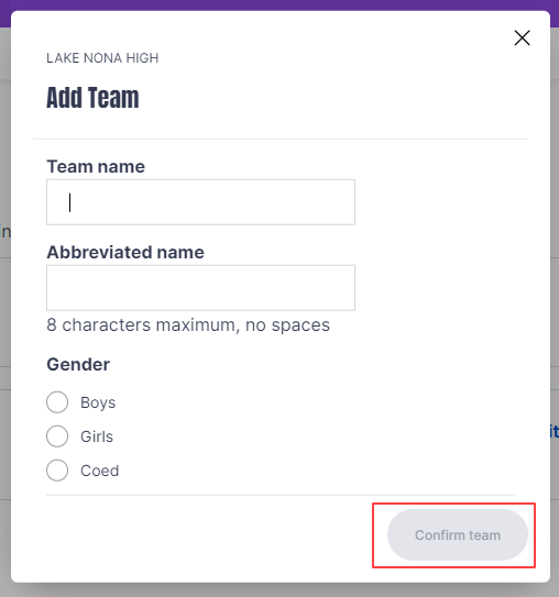 High Schools- Add/Edit/Delete a Custom Team – USTA Online Help Center