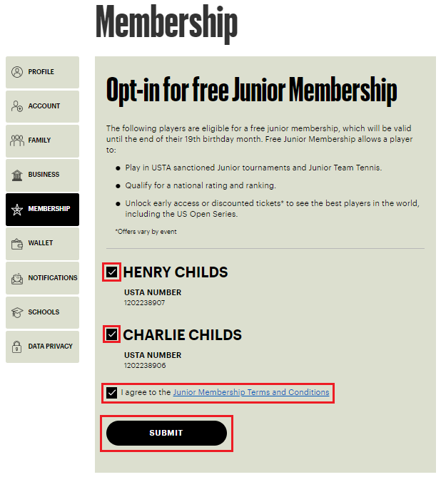 Usta membership discount
