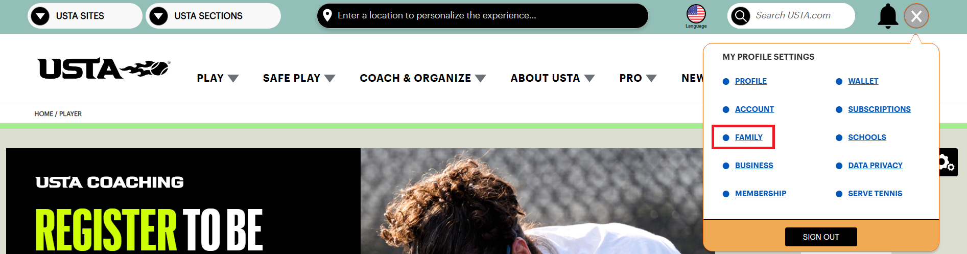 The Player Profile Results and Rankings Tab – USTA Online Help Center