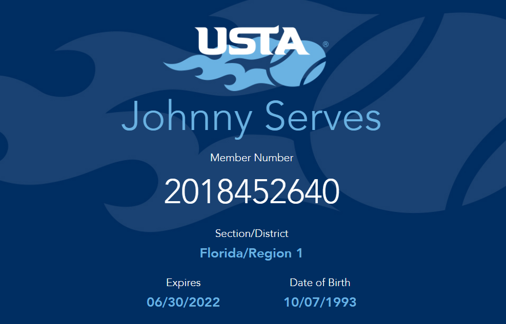 How to View your Membership Card USTA Online Help Center