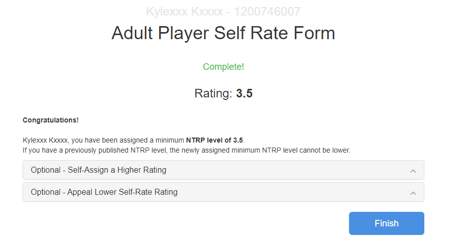 NTRP Self Rate Instructions USTA Online Help Center