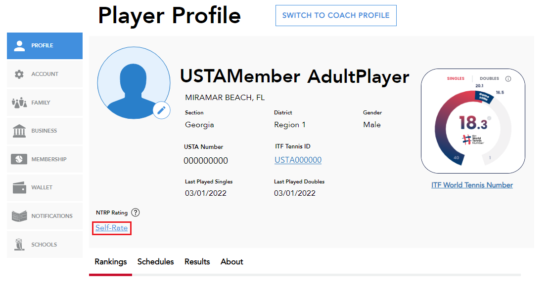 NTRP Self Rate Instructions USTA Online Help Center